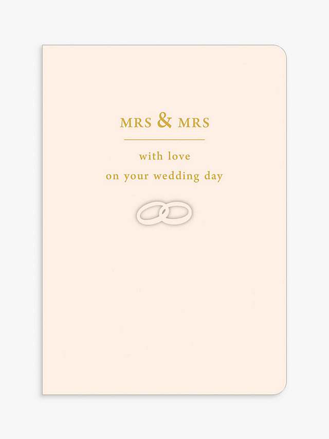Art File Mrs & Mrs Wedding Day Card