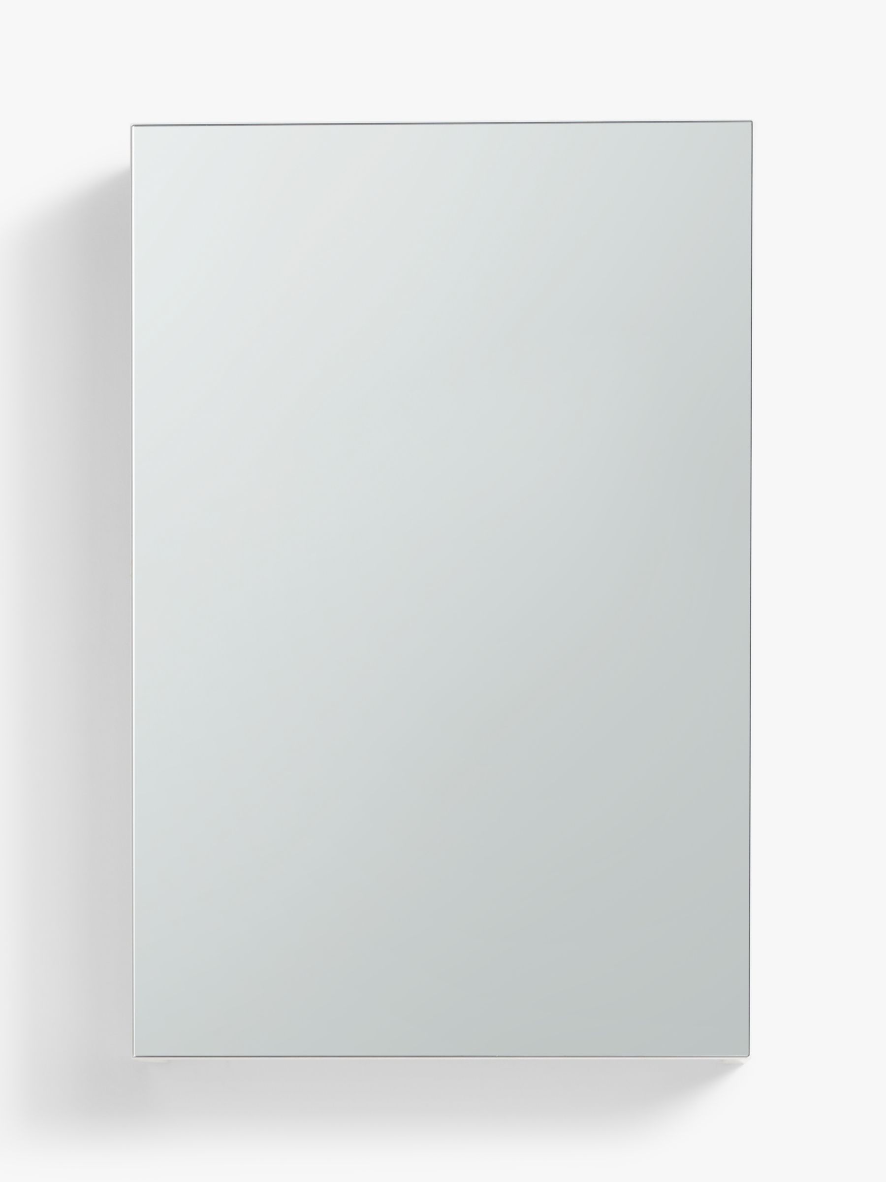 Photo of John lewis white gloss single mirrored bathroom cabinet