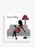 AfroTouch Design Sit & Sip Fabric Panel Birthday Card