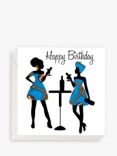 AfroTouch Design Ladies Fabric Panel Birthday Card