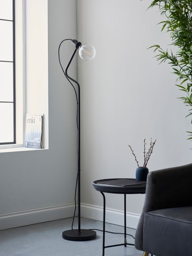 John lewis black floor shop lamp