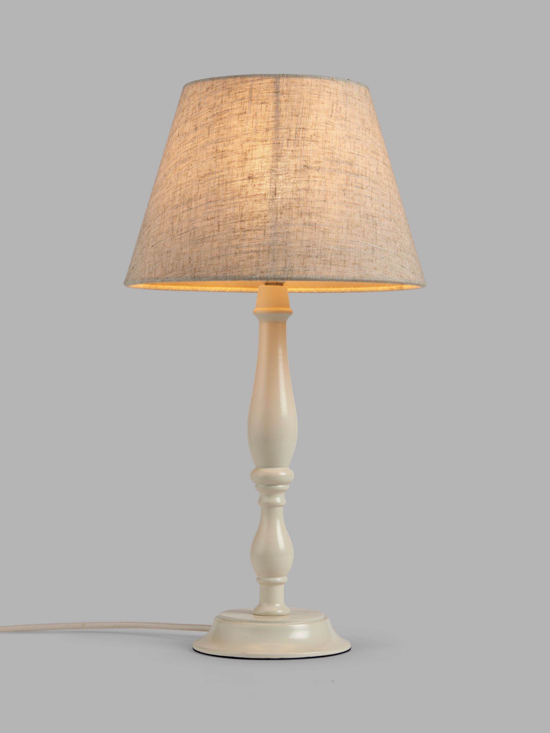 Wood Table Lamps John Lewis Partners, Wooden Candlestick Table Lamps