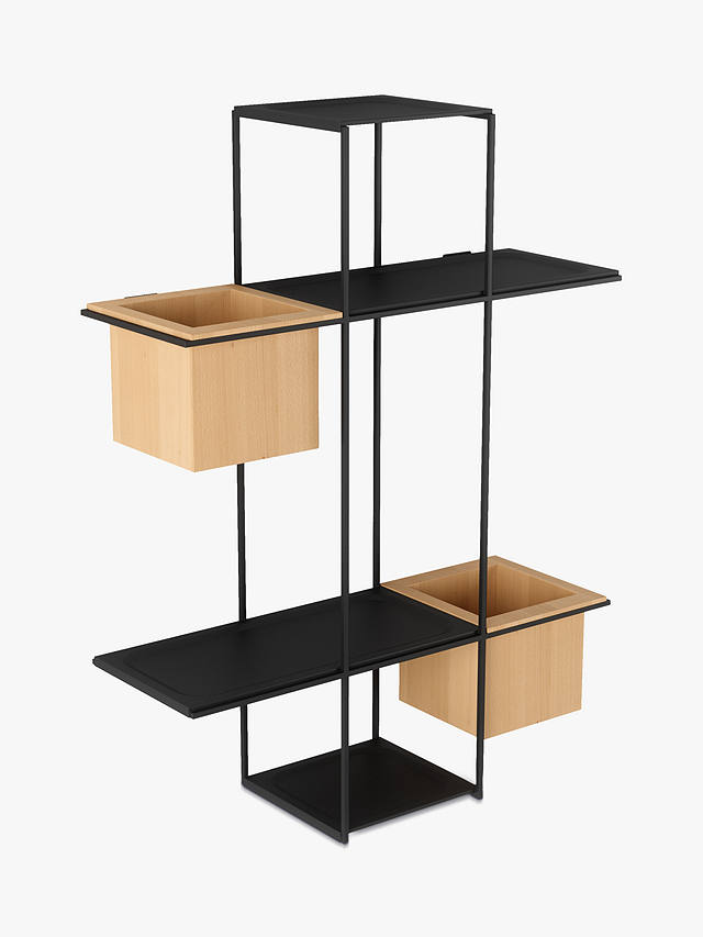 Umbra Cubist Floating Multi Shelf, Black / Natural