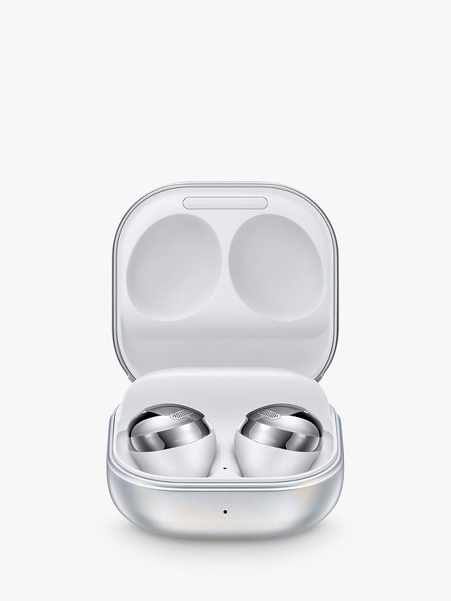 johnlewis.com | Samsung Galaxy Buds Pro with Qi-Compatible Wireless Charging, Phantom Silver
