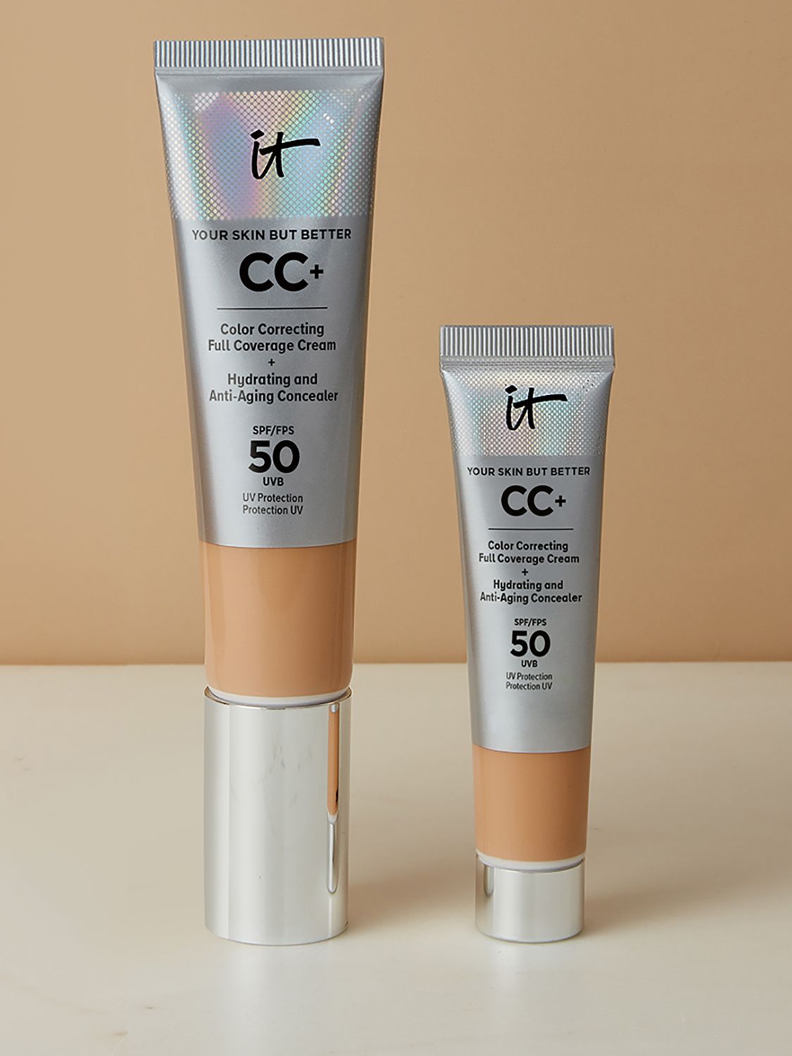 IT Cosmetics Your Skin But Better CC+ Cream with SPF 50 Travel Size, Light 5
