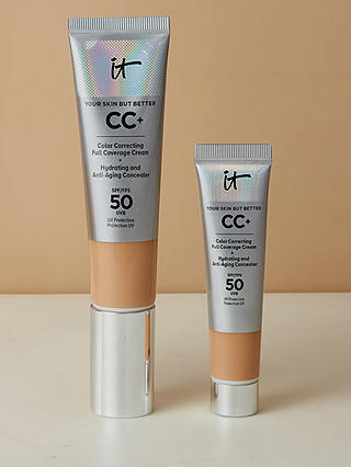 IT Cosmetics Your Skin But Better CC+ Cream with SPF 50 Travel Size, Deep 5