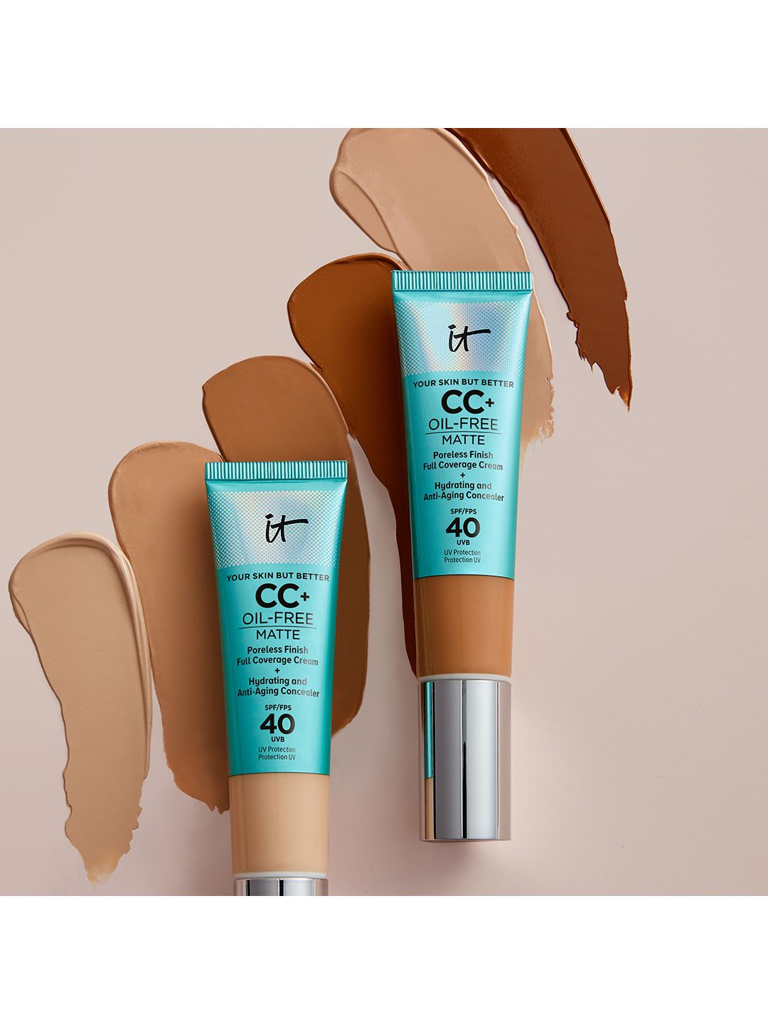 IT Cosmetics Your Skin But Better CC+ Cream Oil-Free with SPF 40, Light Medium 4