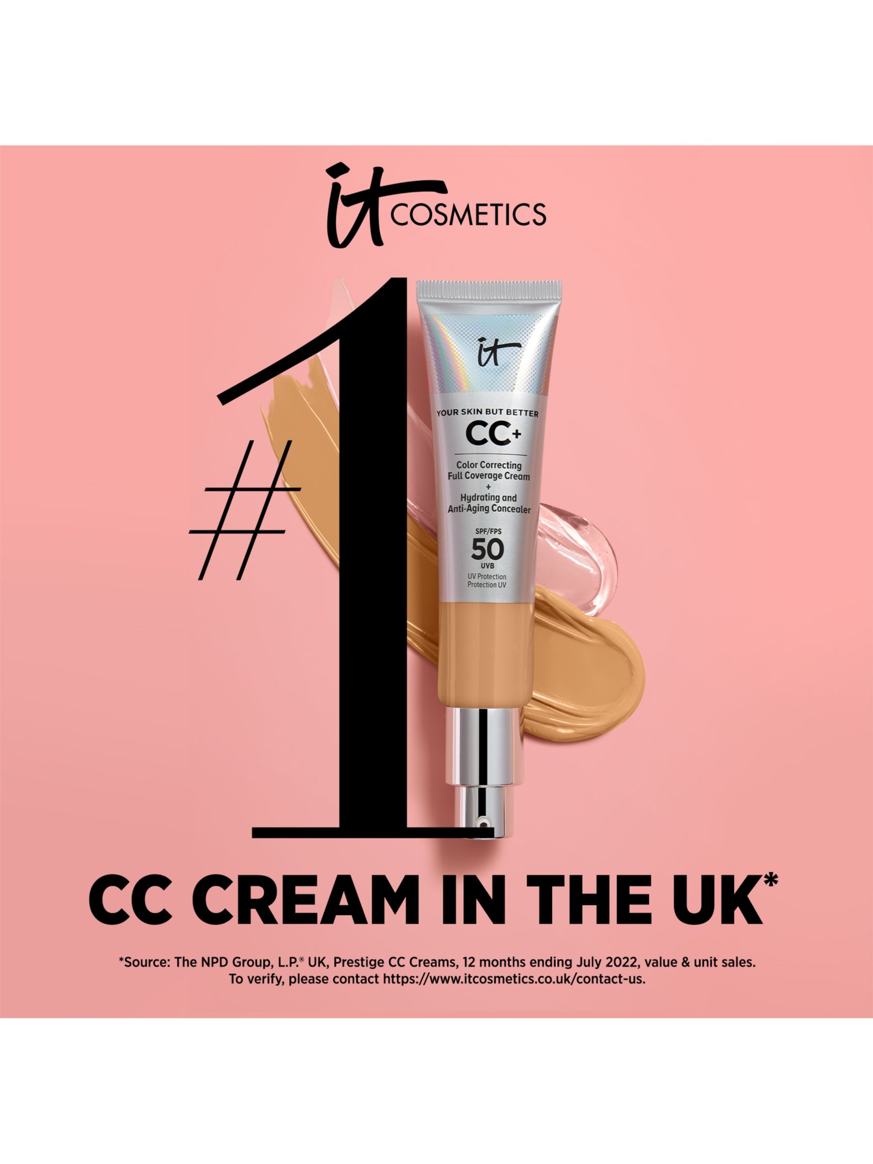 IT Cosmetics Your Skin But Better CC+ Cream with SPF 50, Fair Beige 4
