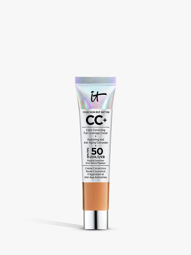 IT Cosmetics Your Skin But Better CC+ Cream with SPF 50 Travel Size, Deep 1