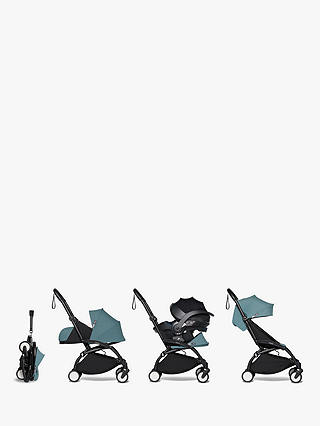 BABYZEN YOYO² Chassis, Newborn Kit & Colour Pack Bundle, Black/Aqua