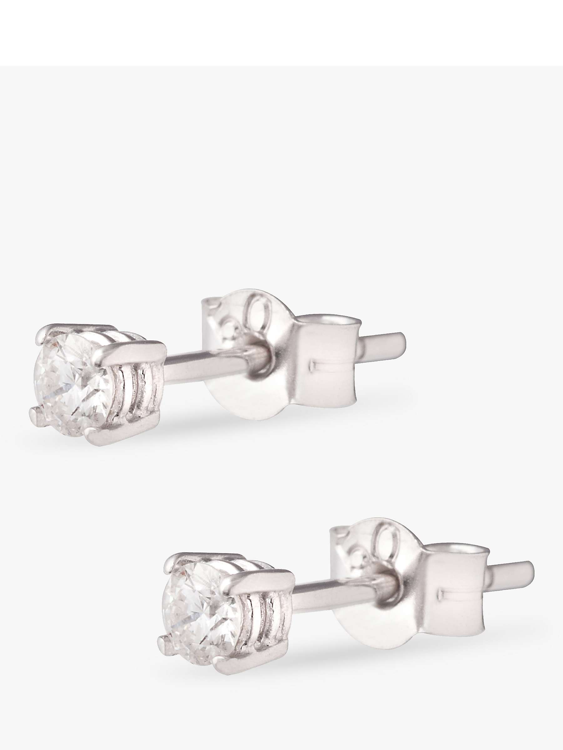 Buy Kojis Platinum Second Hand Diamond Stud Earrings Online at johnlewis.com