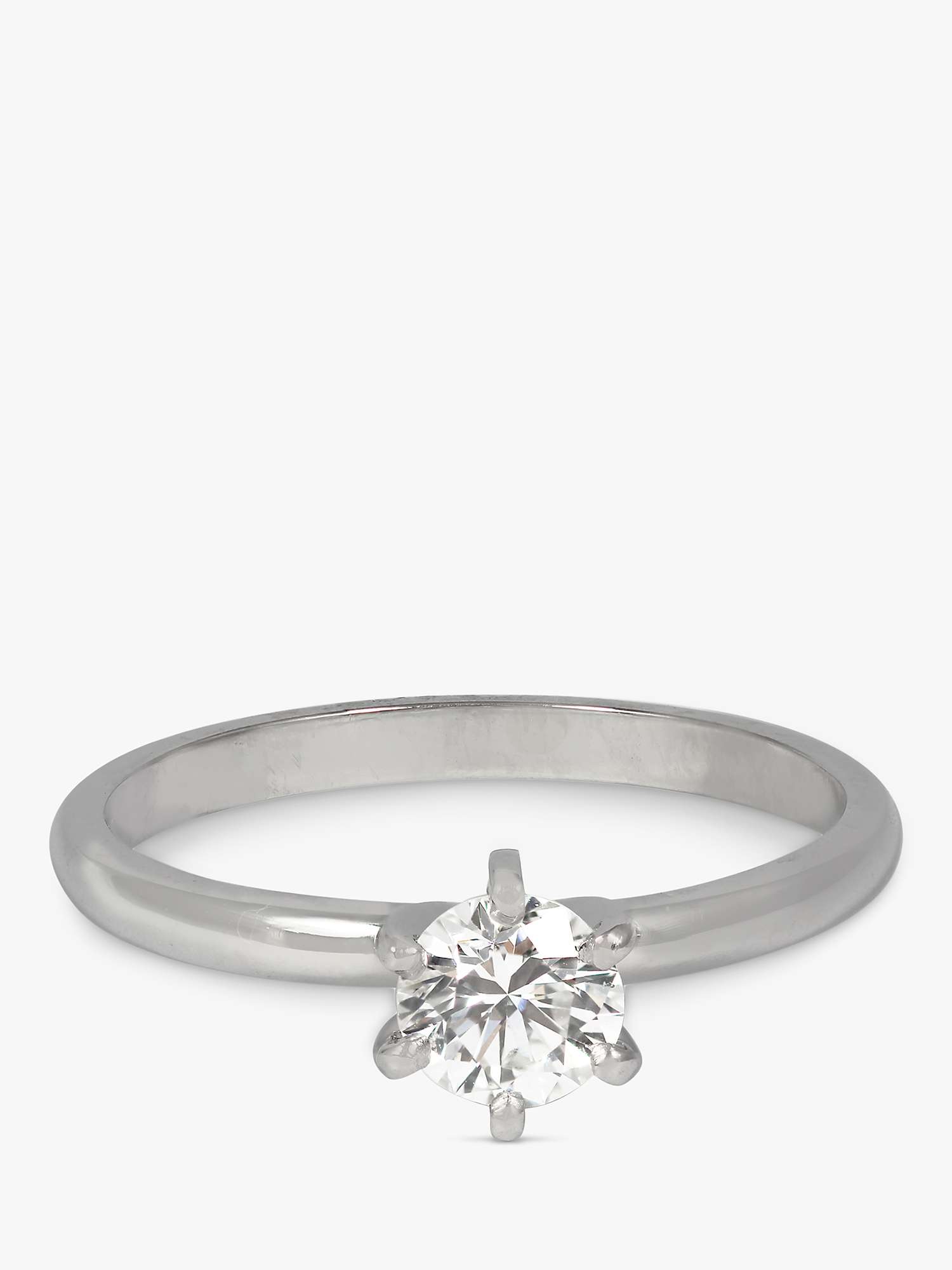 Buy Kojis 14ct White Gold Solitaire Diamond Second Hand Ring, Dated 2000 Online at johnlewis.com