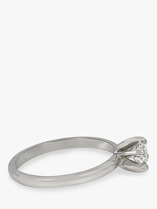Kojis 14ct White Gold Solitaire Diamond Second Hand Ring, Dated 2000