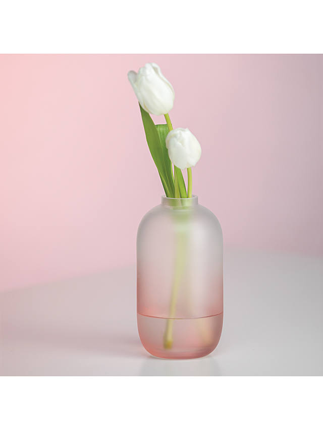 Dartington Crystal Wellness Vase, Replenish/Pink, H17cm