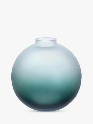 Dartington Crystal Wellness Orb Vase, Energise/Green, H14cm