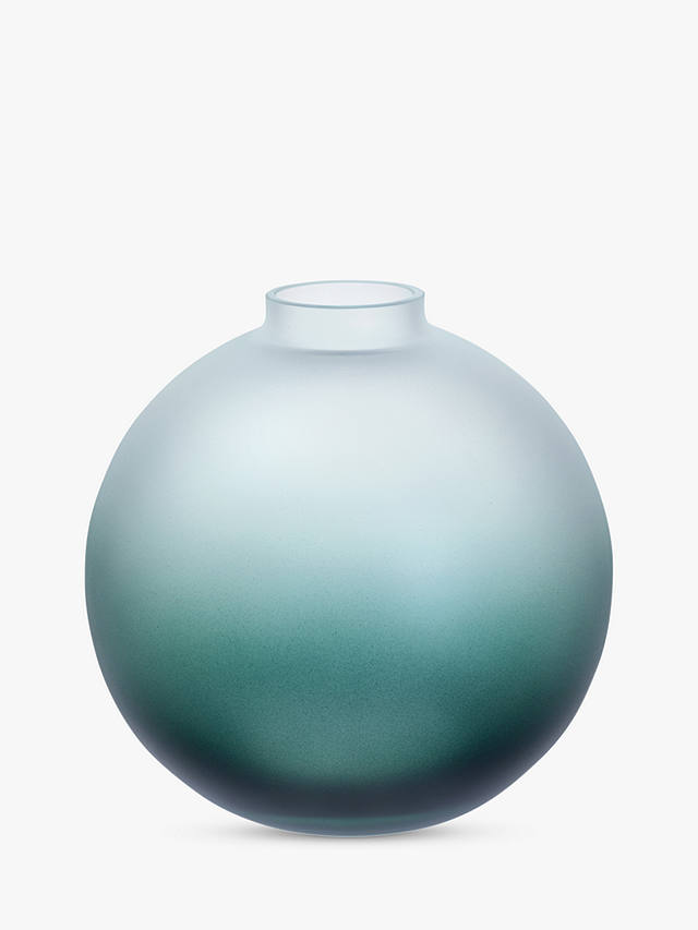 Dartington Crystal Wellness Orb Vase, Energise/Green, H14cm