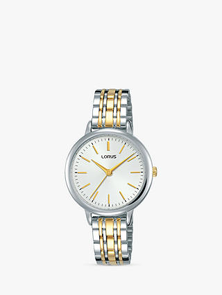 Lorus RG295PX9 Women's Bracelet Strap Watch, Silver/Gold