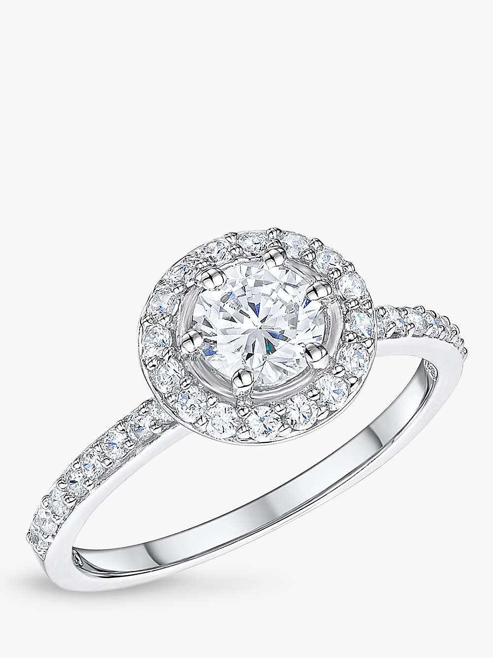 Buy Jools by Jenny Brown Cubic Zirconia Pave Ring, Silver Online at johnlewis.com
