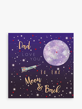 Belly Button Designs Moon & Back Father's Day Card