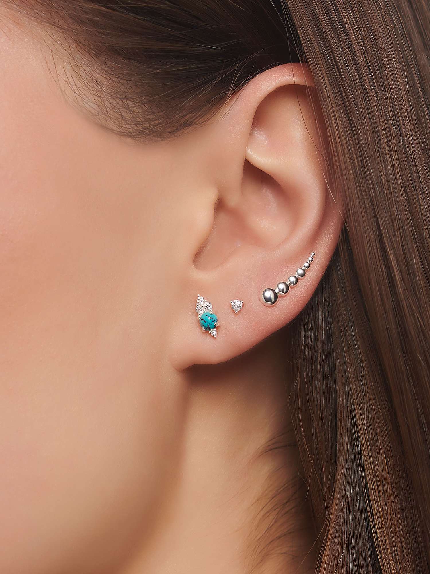 Buy THOMAS SABO Cubic Zirconia Single Ear Stud Earring Online at johnlewis.com