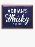 John Lewis & Partners Personalised 'Whisky Corner' Sign, Blue