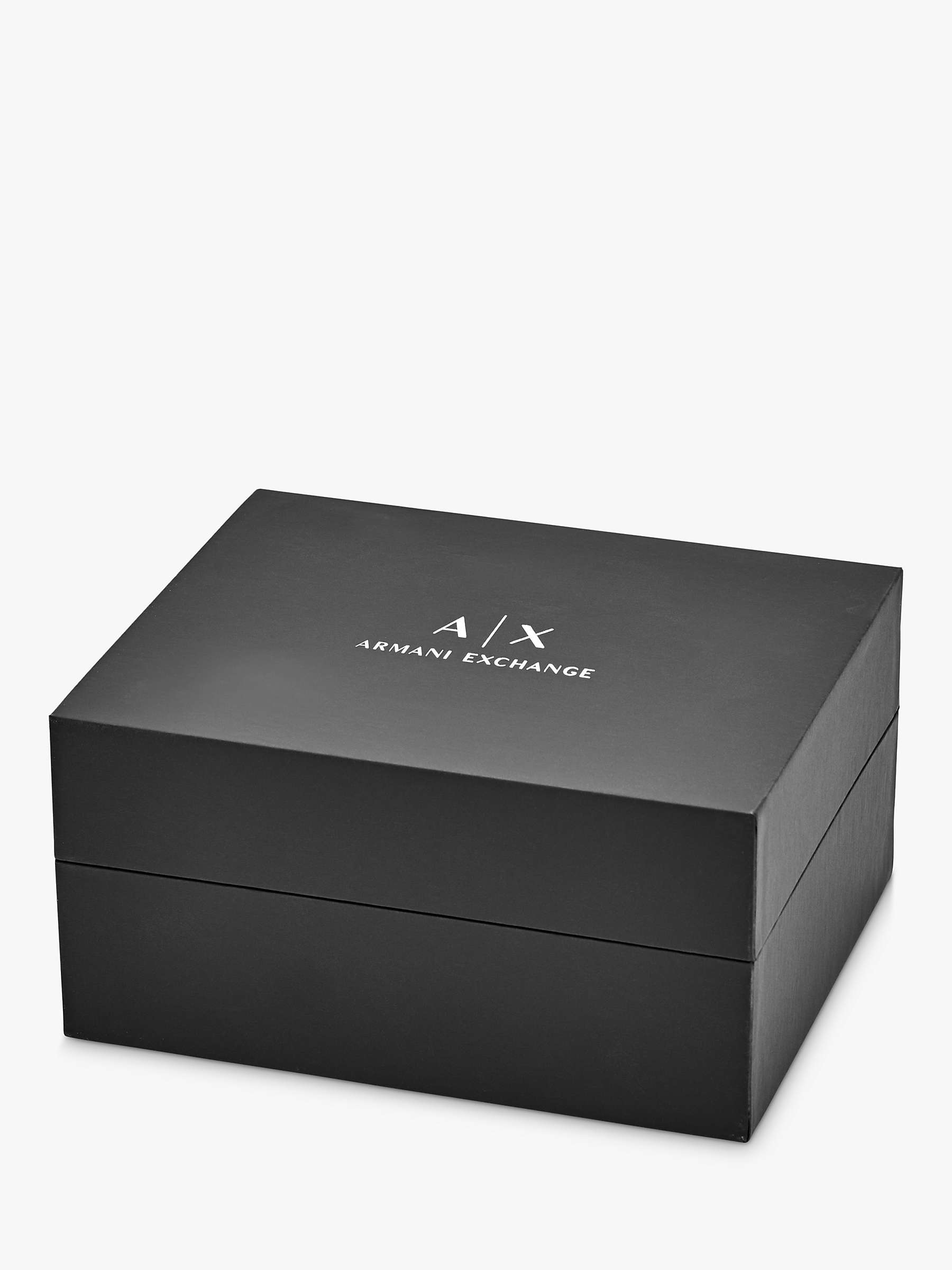 Buy Armani Exchange AX7121 Women's Mesh Bracelet Strap Watch and Chain Bracelet Gift Set, Rose Gold/Silver Online at johnlewis.com