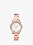 Michael Kors Women's Liliane Crystal Bracelet Strap Watch