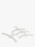 Great Little Trading Co Wooden Clothes Hangers, Set of 4, White