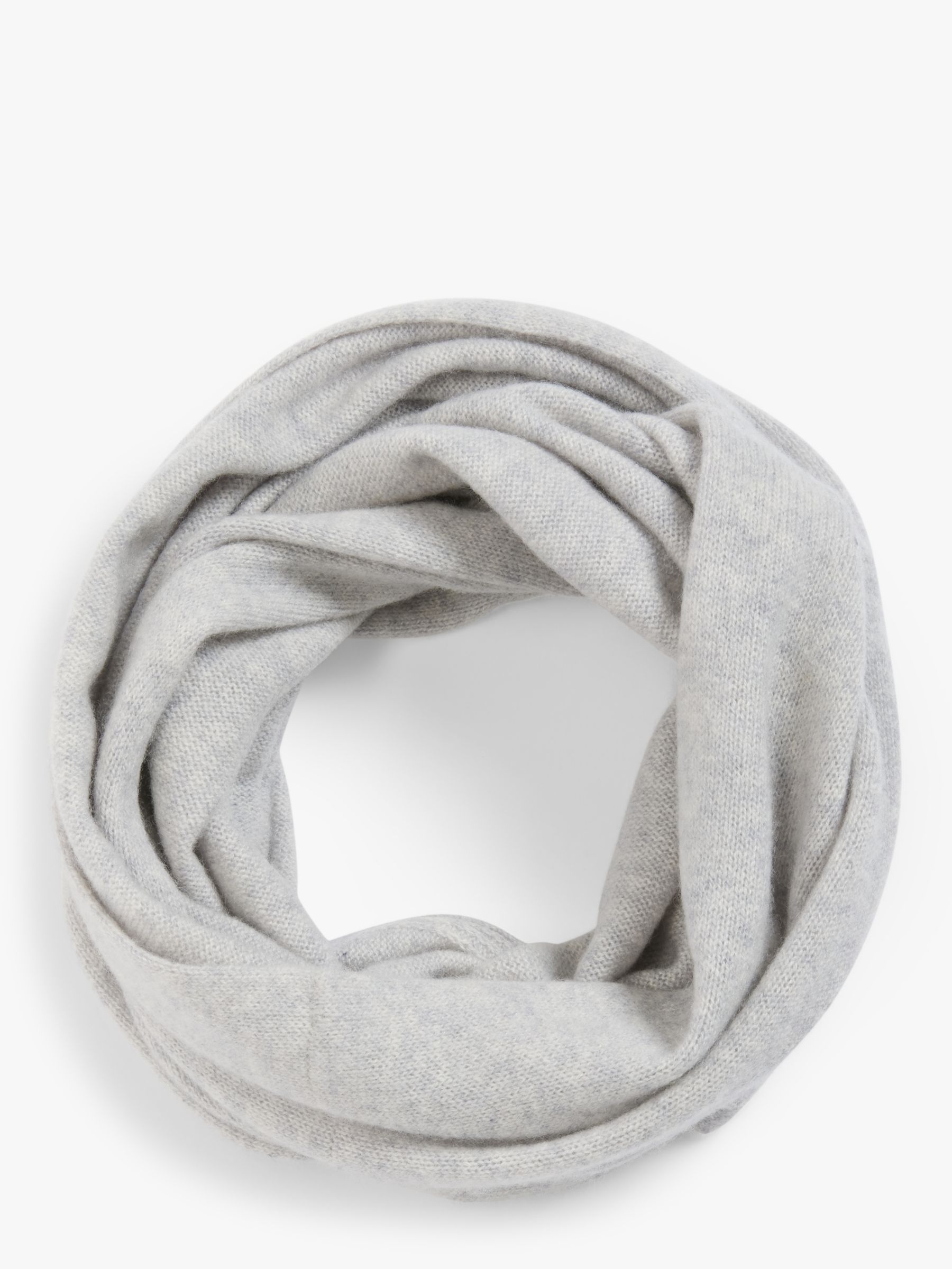 John Lewis & Partners Cashmere Snood, Light Grey At John Lewis & Partners