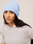 John Lewis & Partners Cashmere Roll Beanie Hat