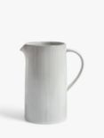 John Lewis Leckford Stoneware Jug, 2L, Grey