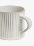 John Lewis Leckford Stoneware Espresso Cup, 80ml, Grey