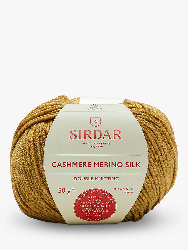 Sirdar Cashmere Merino Silk DK Yarn, 50g, Gold