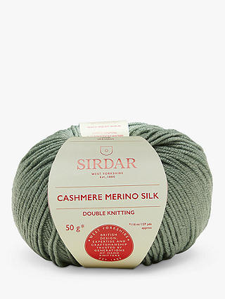 Sirdar Cashmere Merino Silk DK Yarn, 50g, Green