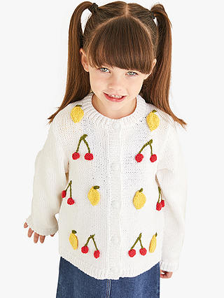 Sirdar Snuggly Children's Cherry Lemon Cardigan Knitting Pattern