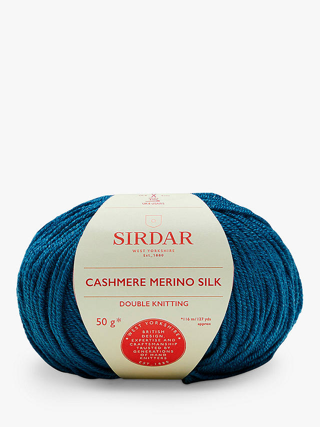 Sirdar Cashmere Merino Silk DK Yarn, 50g, Navy