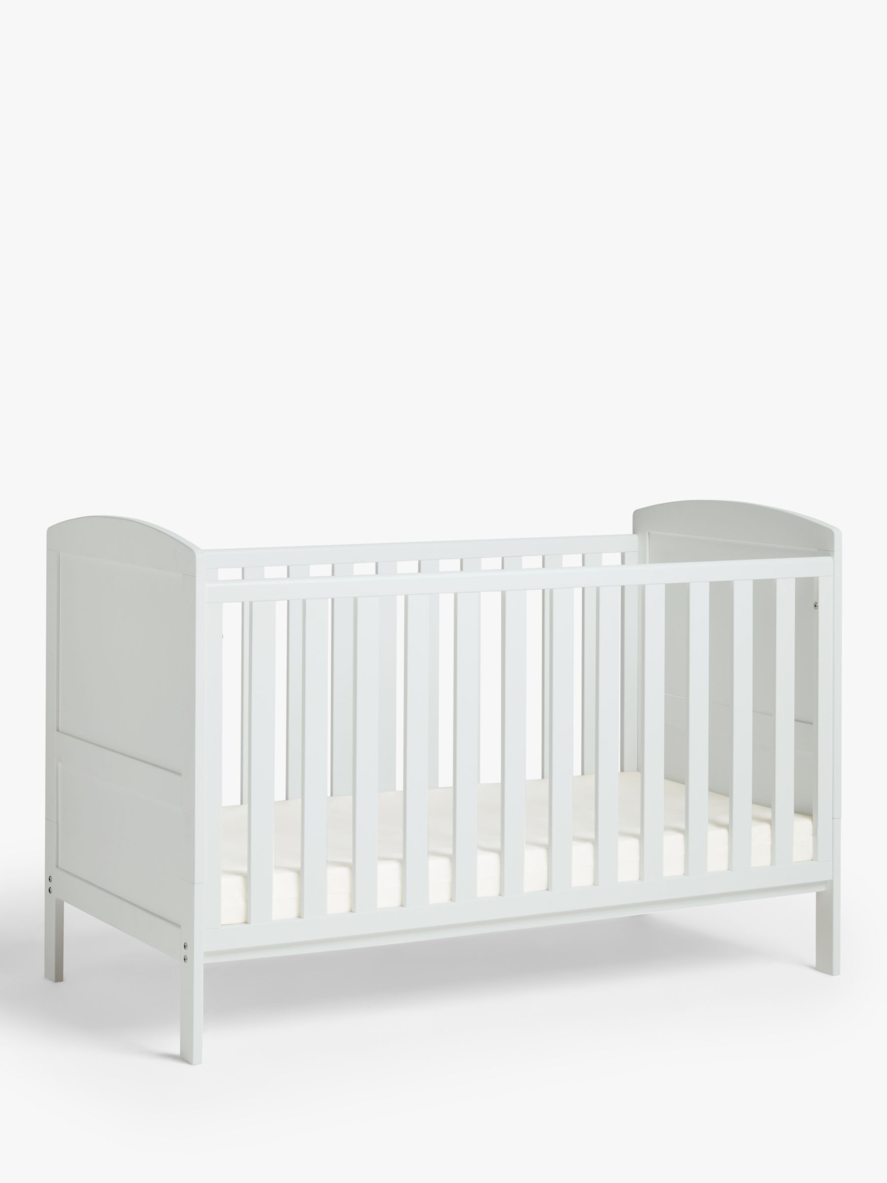 White B4Beds© Cot Bed in White or Pine with Mattress-Converts into Junior/Toddler Bed 