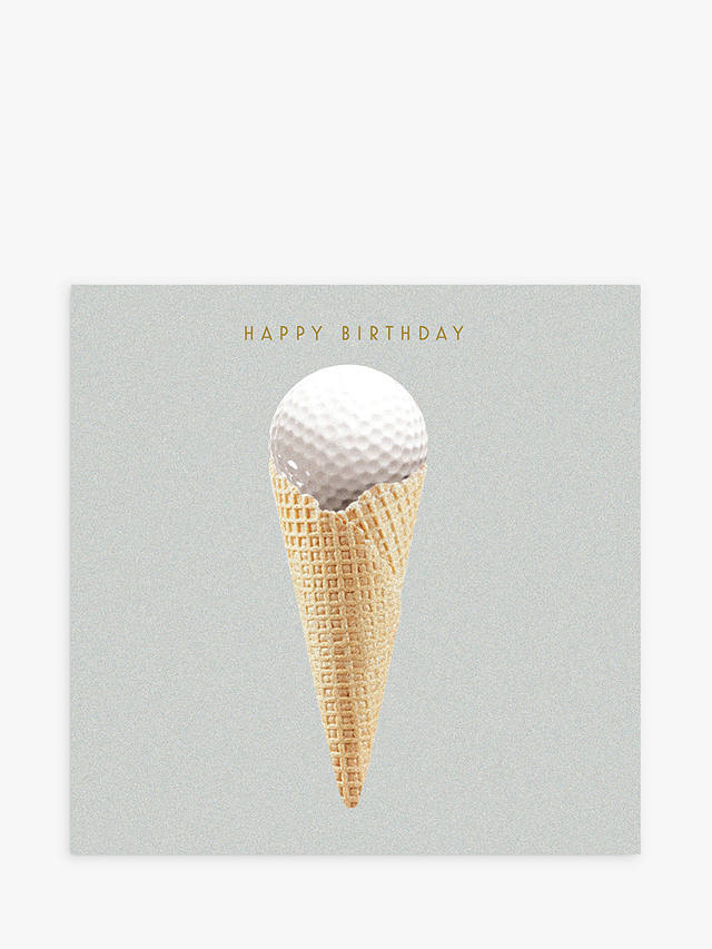 Woodmansterne Golf Ball Ice Cream Birthday Card