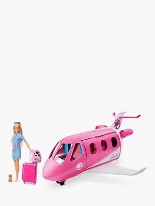 Barbie Dream Plane Playset Bundle with Travel Doll and Accessories Set