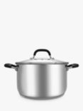 John Lewis 'The Pan' Stainless Steel Stock Pot, 24cm