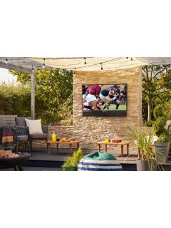 Samsung The Terrace (2020) QLED HDR 2000 4K Ultra HD Smart Outdoor TV, 55 inch with TVPlus, Black