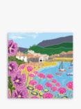 Art File Seaside Harbour Blank Greeting Card