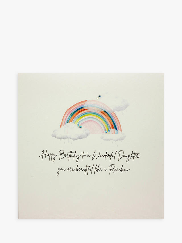 Five Dollar Shake Rainbow Wonderful Daughter Birthday Card