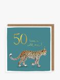 Louise Mulgrew Designs Leopard 50th Birthday Card