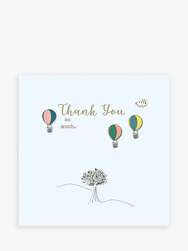 Laura Sherratt Designs Hot Air Balloons Thank You Card