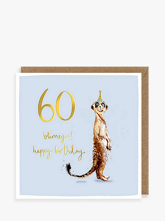 Louise Mulgrew Designs Meerkat 60th Birthday Card