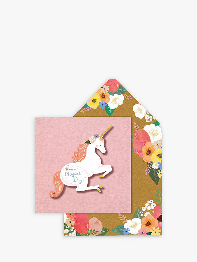 Tache Crafts Magical Day Unicorn Birthday Card
