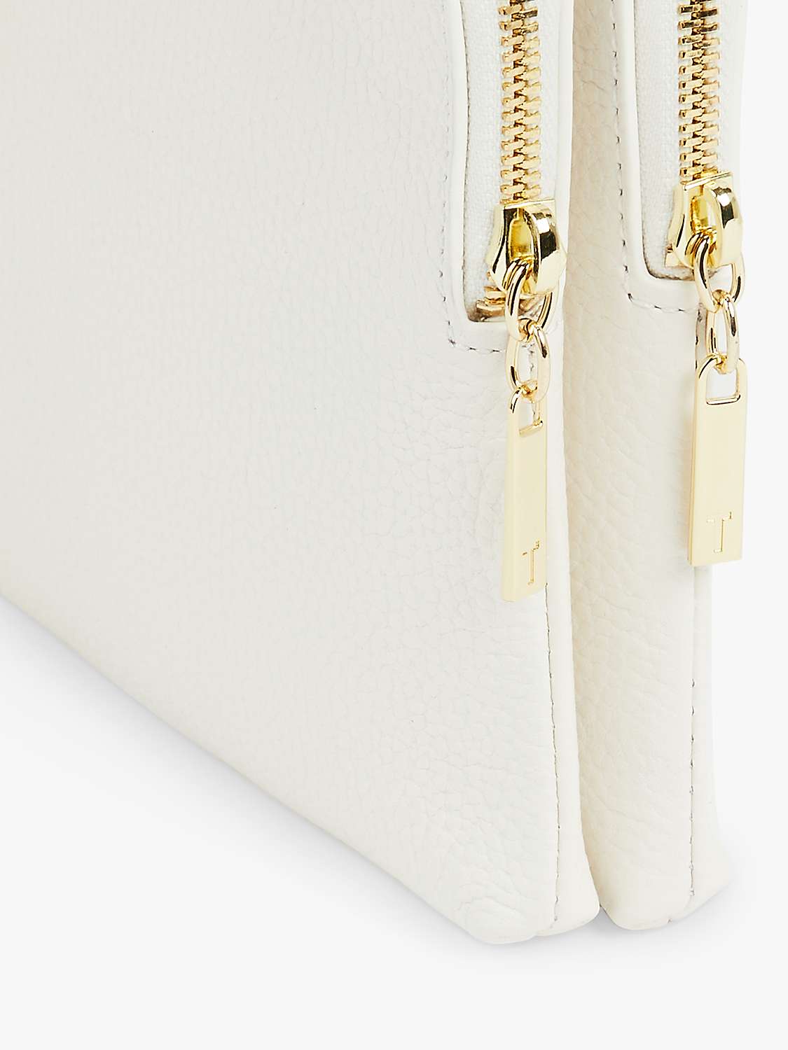 Buy Ted Baker Ciarraa Leather Cross Body Bag, Natural Ivory Online at johnlewis.com