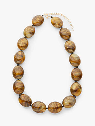 John Lewis Marble Effect Statement Necklace