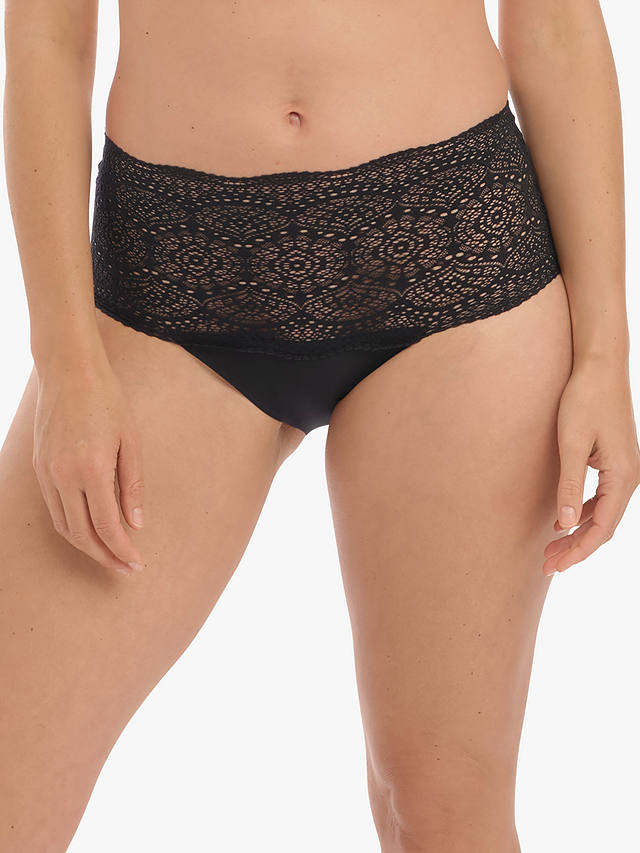 Fantasie Lace Ease Invisible Stretch Knickers, Black